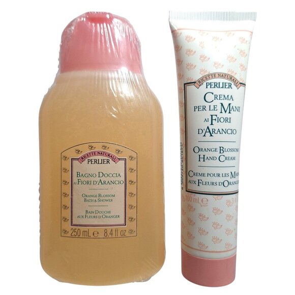 Perlier Other - Perlier Orange Blossom Bath & Shower Gel 8.4 oz & Hand Cream 3.4 oz Sealed